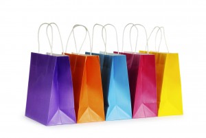Shopping bags isolated on the white background. stock, photos.com